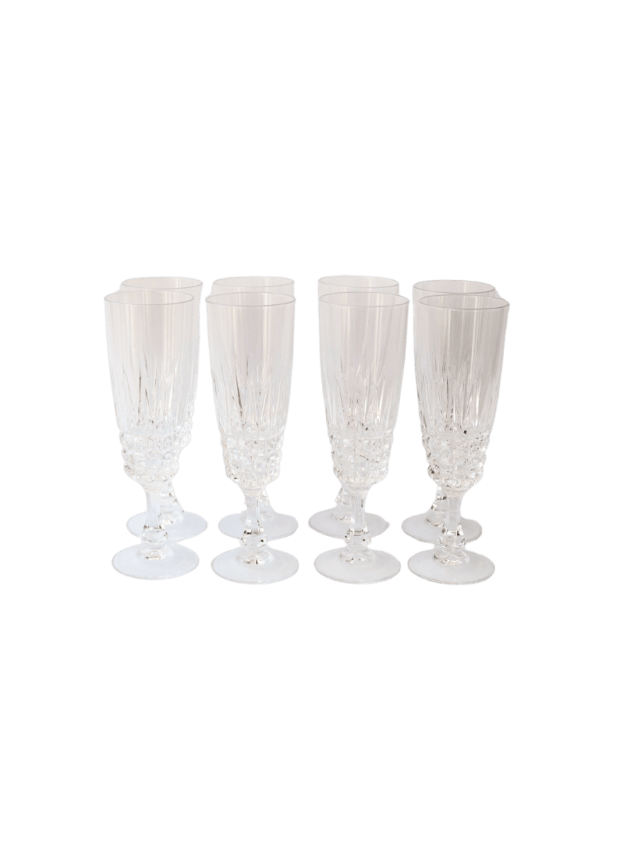 Set of 8 Champagne Glasses