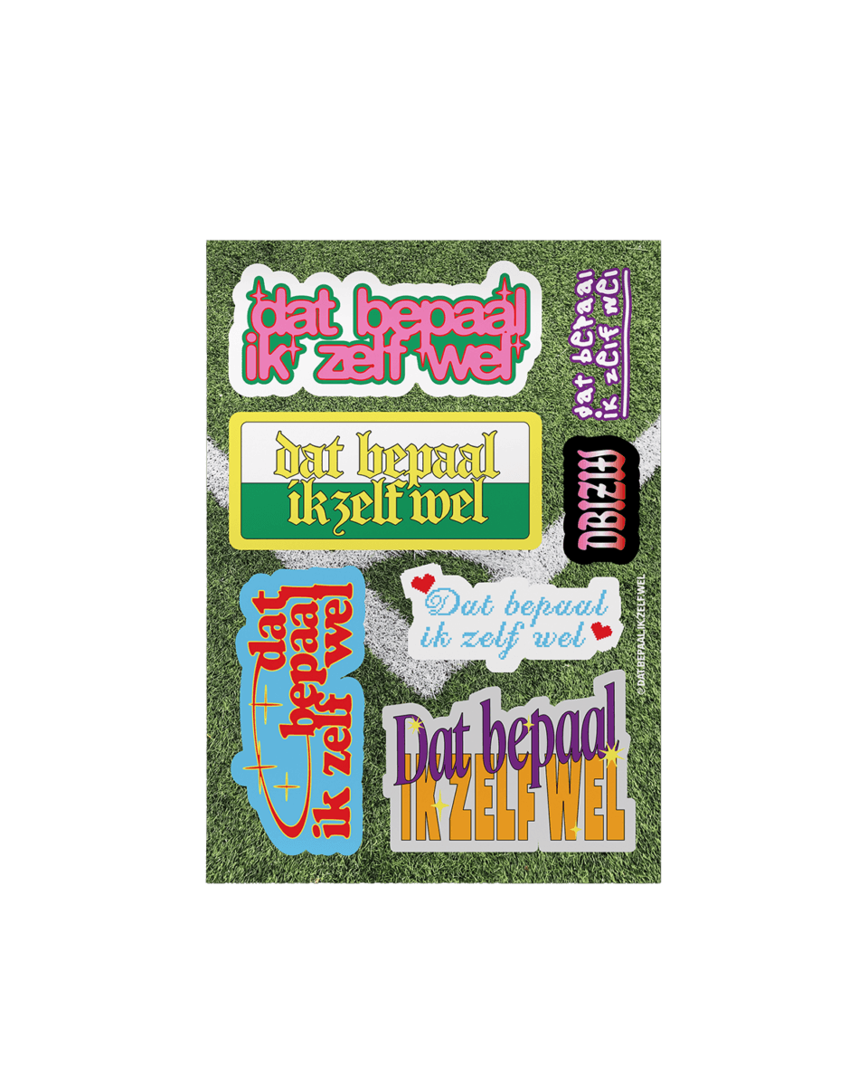 Sticker sheet Dat bepaal ik zelf wel