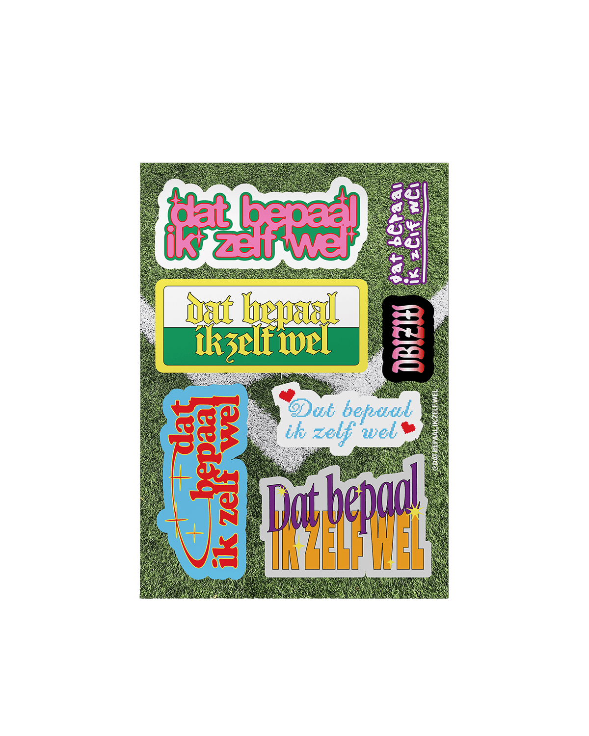 Sticker sheet Dat bepaal ik zelf wel