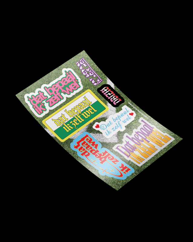 Sticker sheet Dat bepaal ik zelf wel