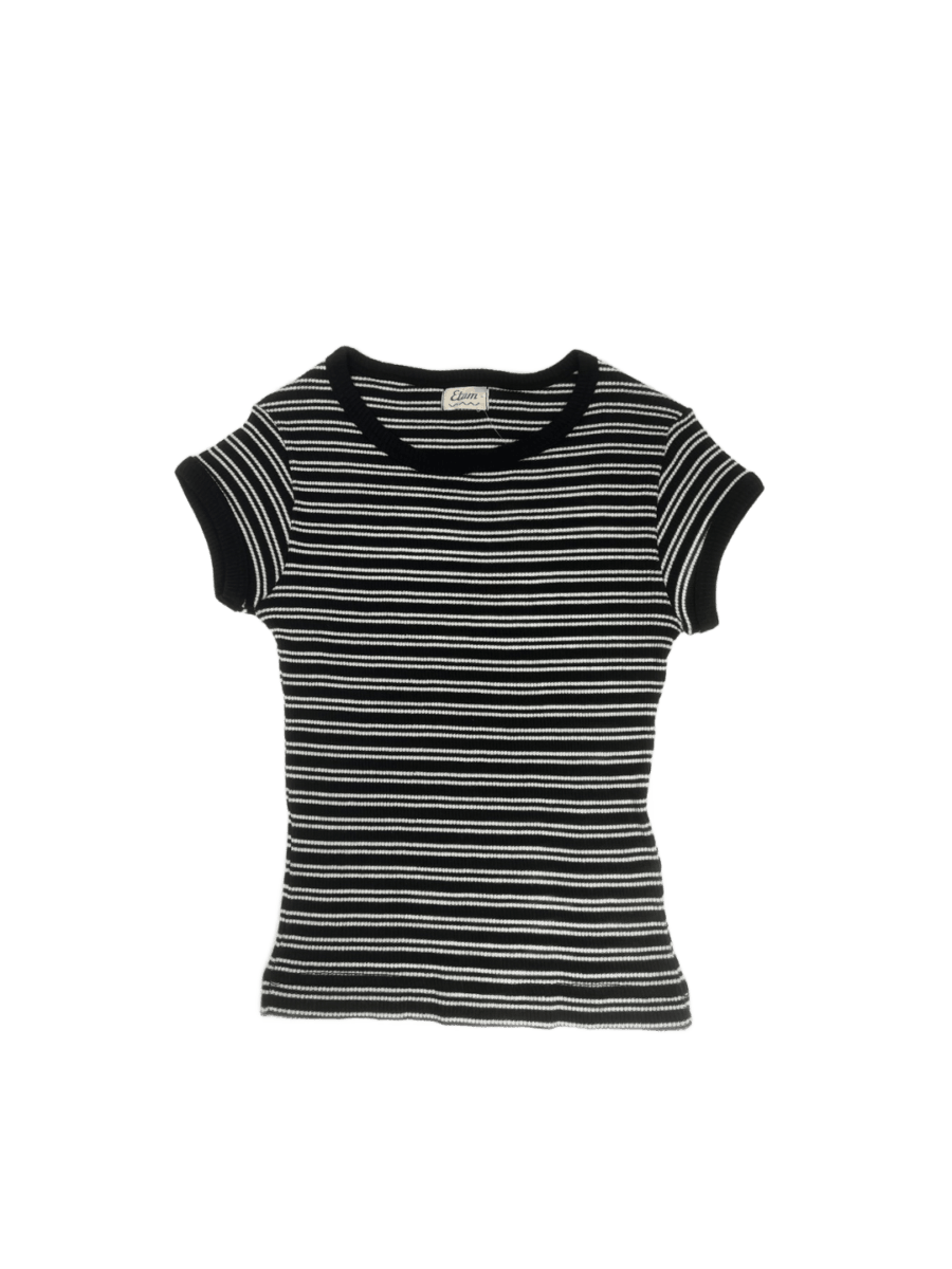 Striped Black and White Tshirt