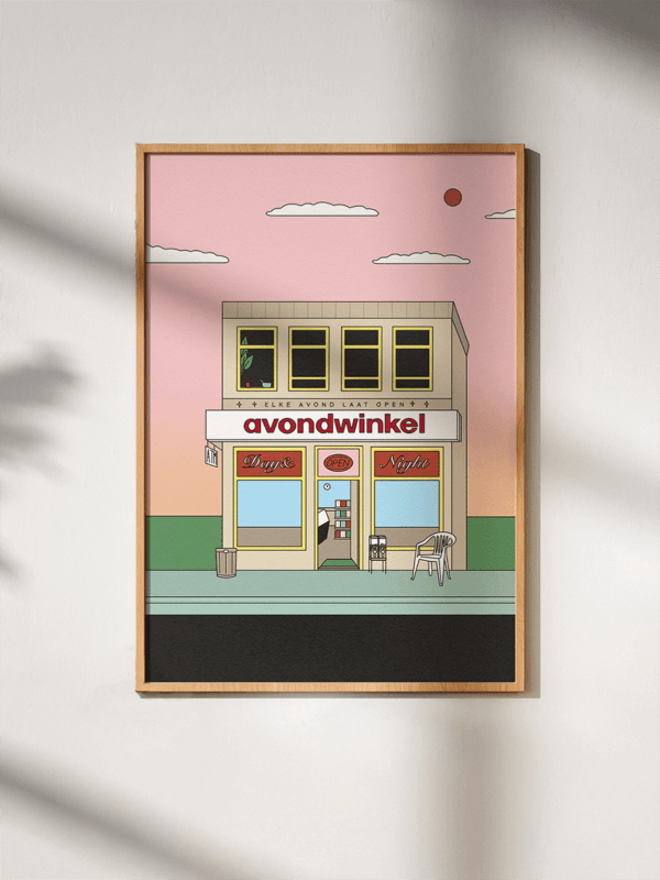 50x70 print Juul lit Avondwinkel