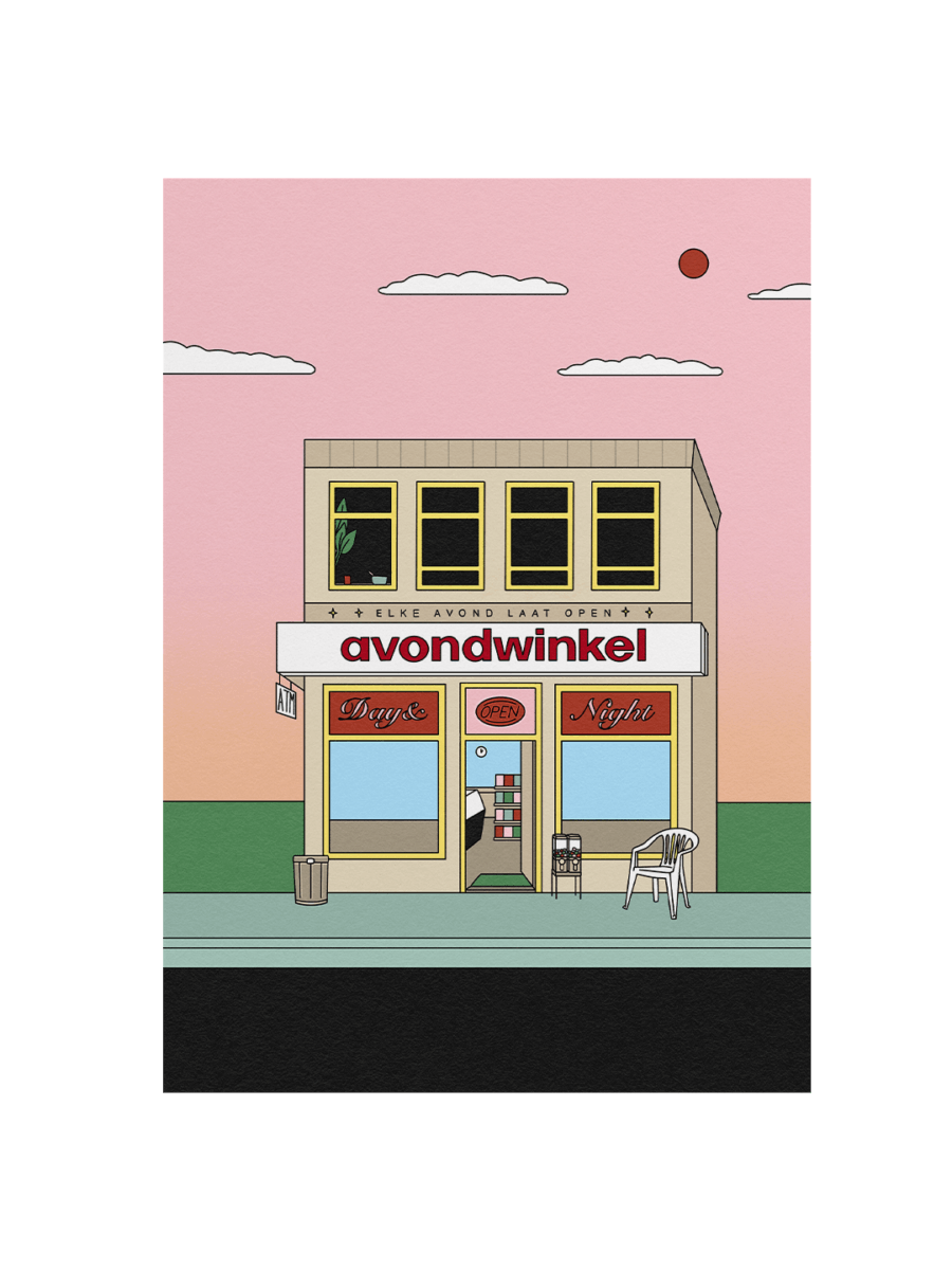 50x70 print Juul lit Avondwinkel