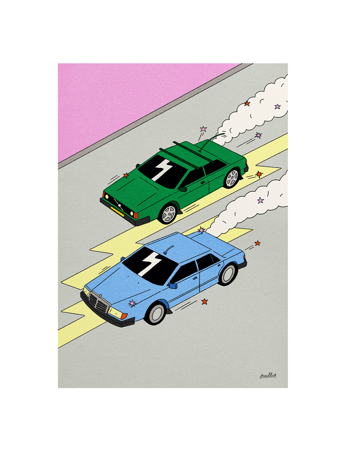 A3 print Juul lit Victory Lap