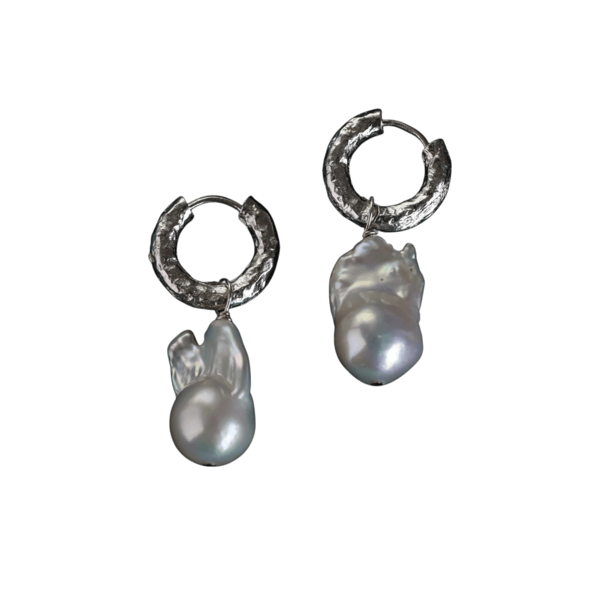 Bice Freshwater Baroque Pearl Earring with Chunky Hoop