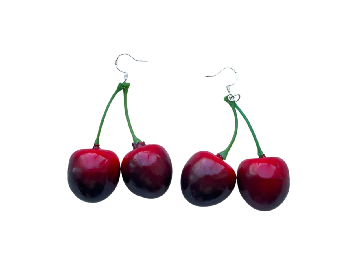 Double Cherry Earrings