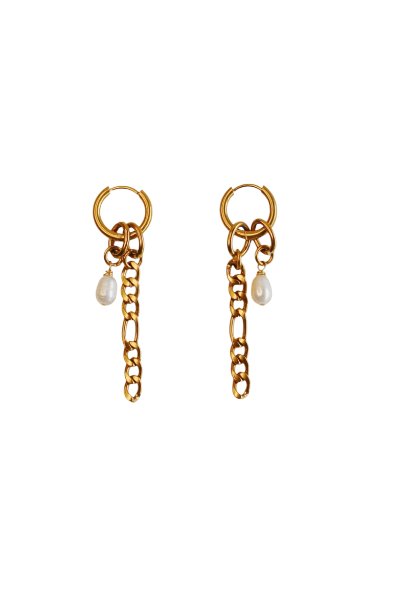Pearl Chain Earrings