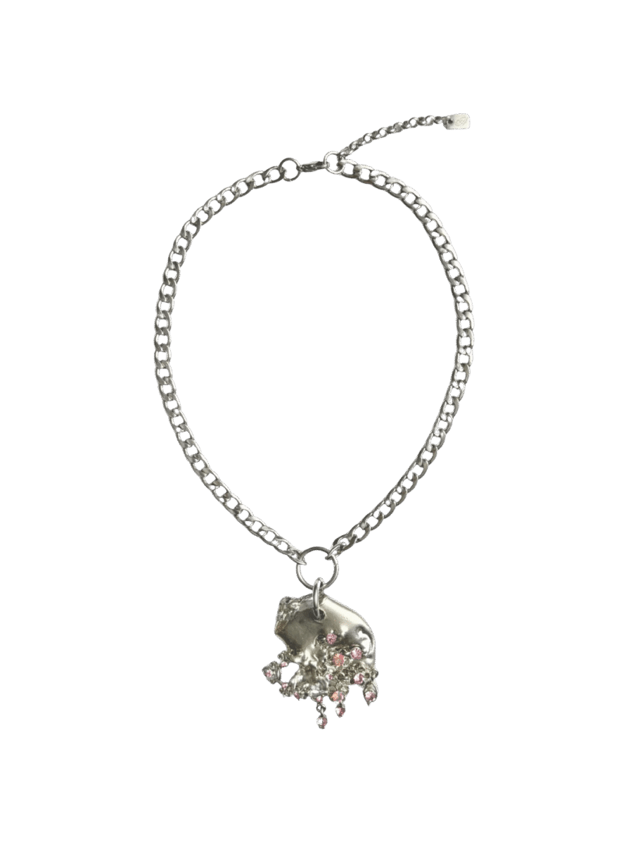 Upcycled Melted Crystal Choker
