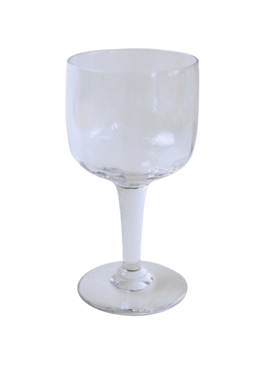 Four Faceted Wineglasses