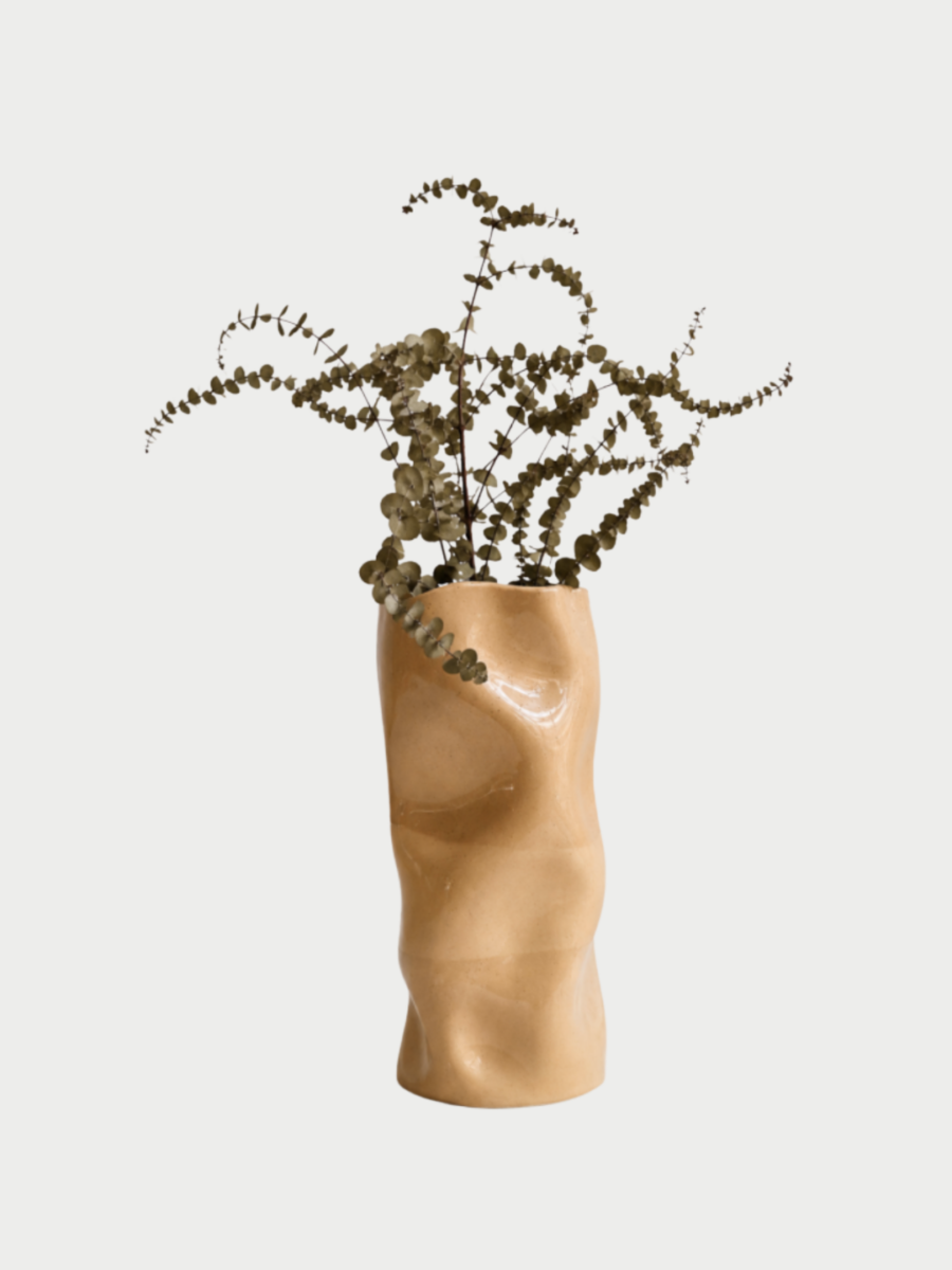Curved Two-Tone Vase