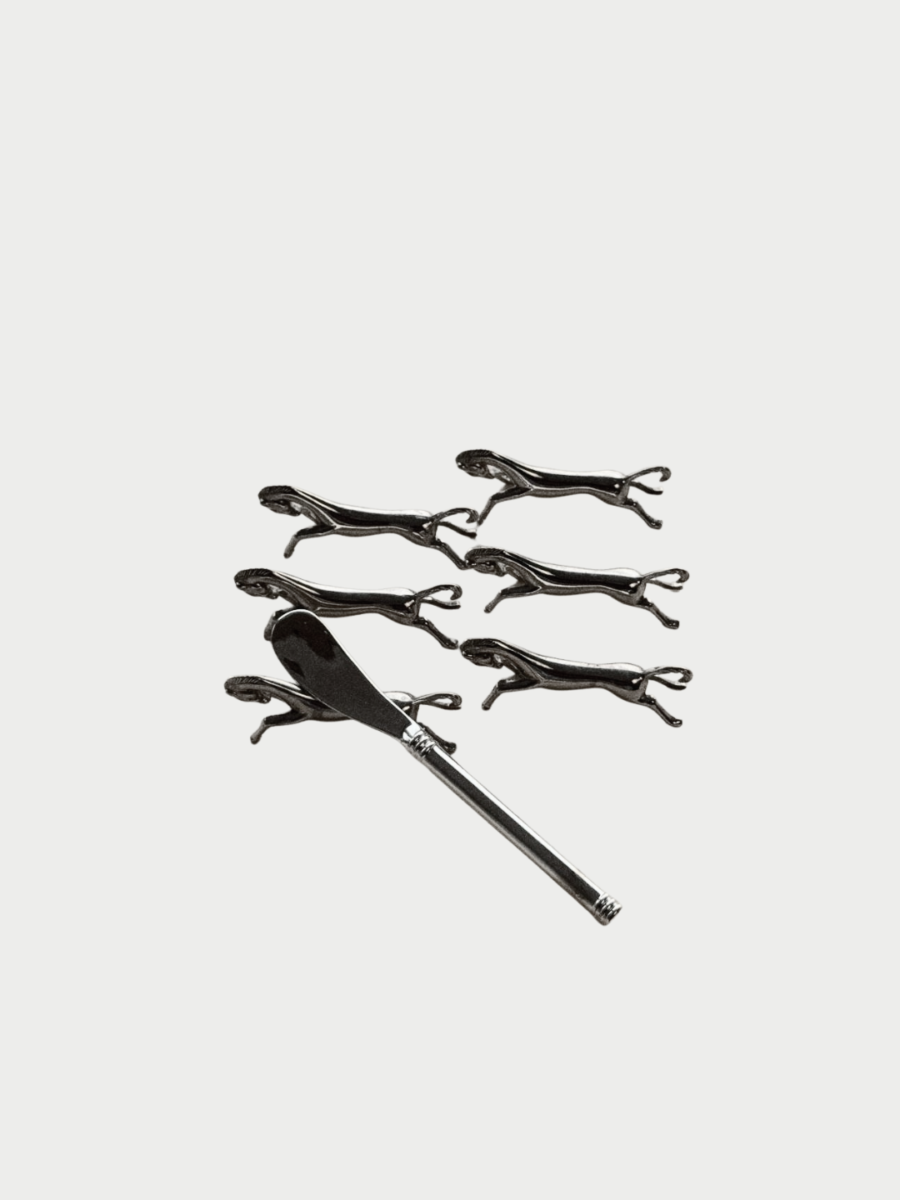 Set of Six Horse-Shaped Knife Rests