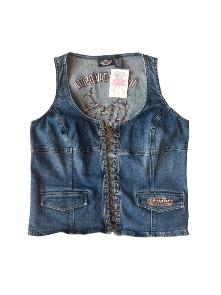 Harley Davidson Denim Top