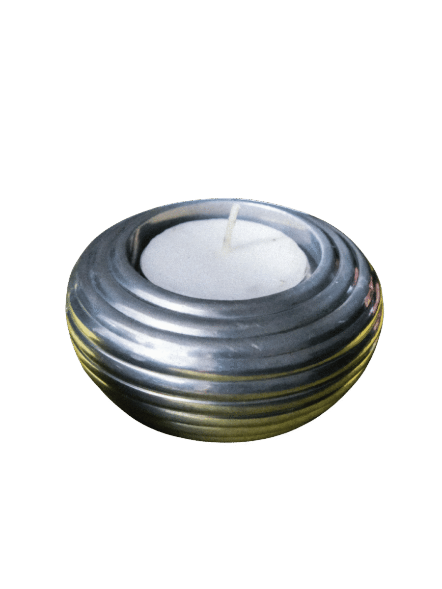 Ribbed Tea Light Holder