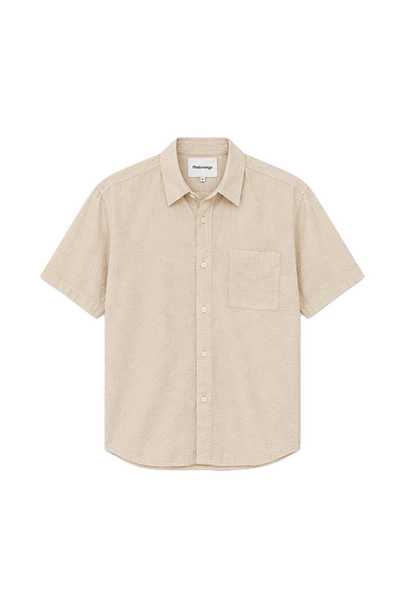 Sand Seersucker Shirt Tim Mastik