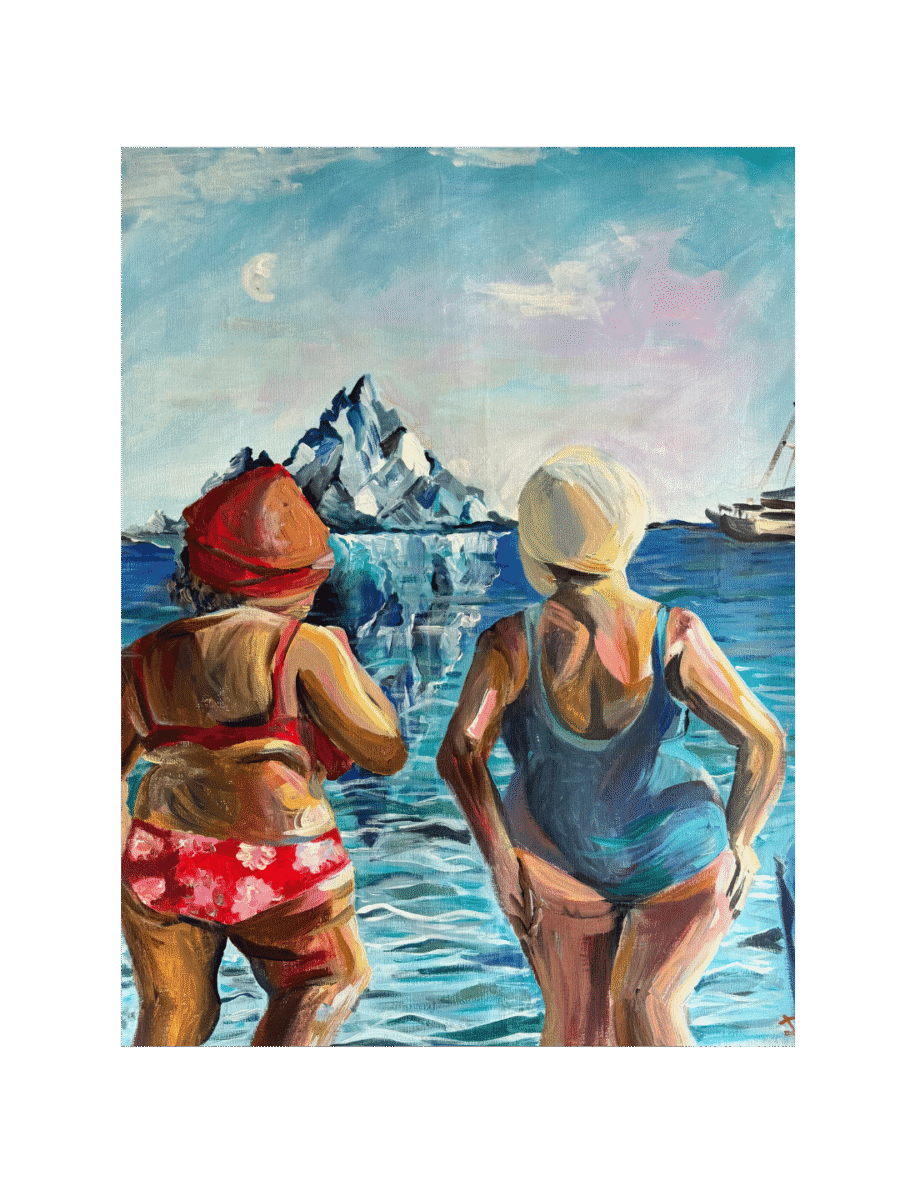 “Swimsuit” Original Acrylic Painting