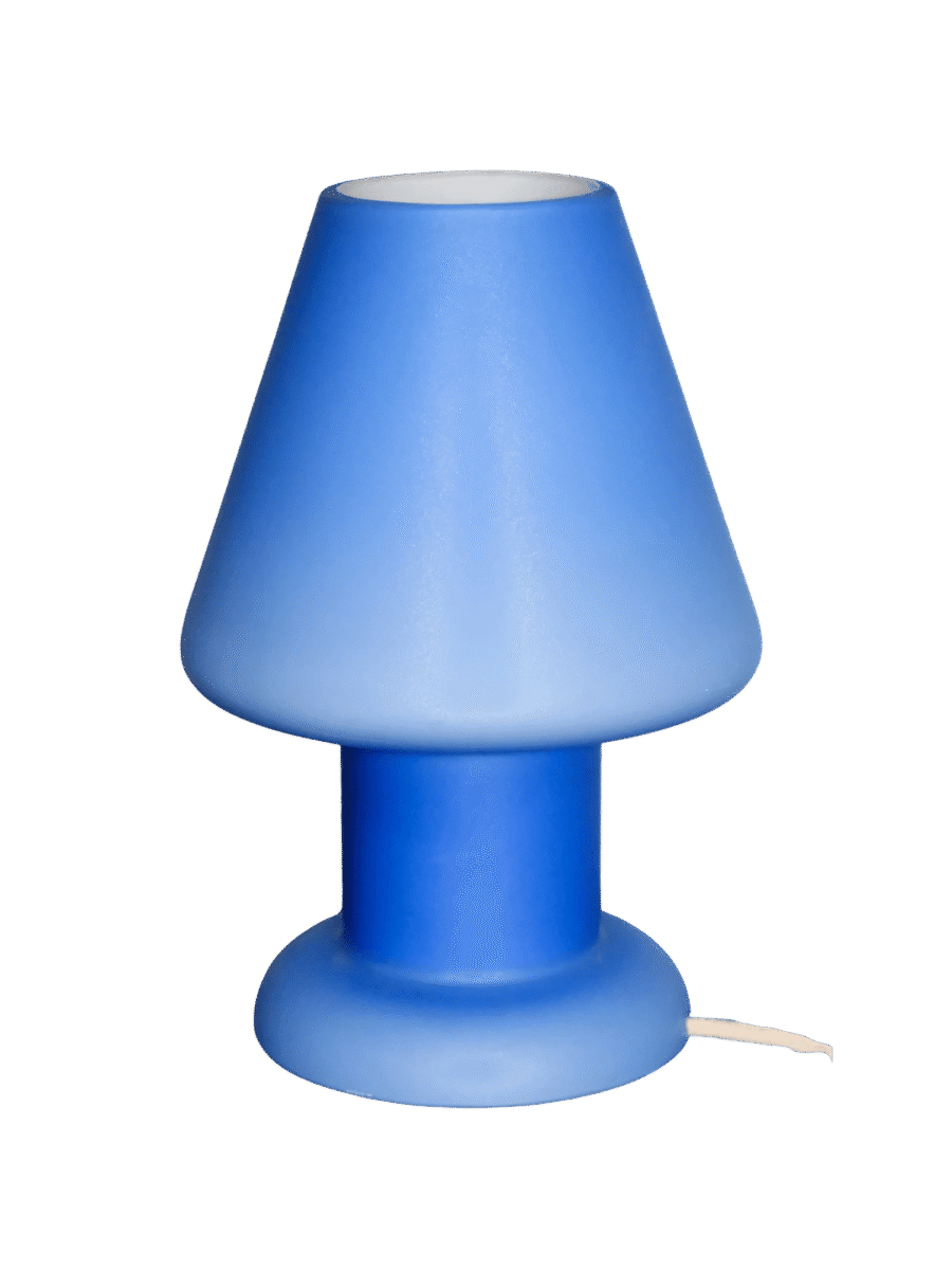 Blue Murano Glass Mushroom