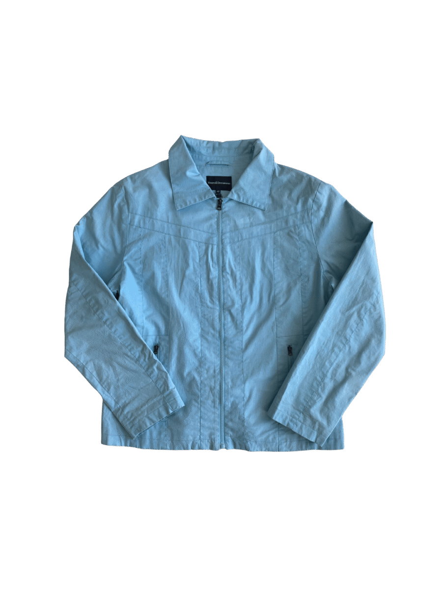 Turquoise Zip Up Jacket