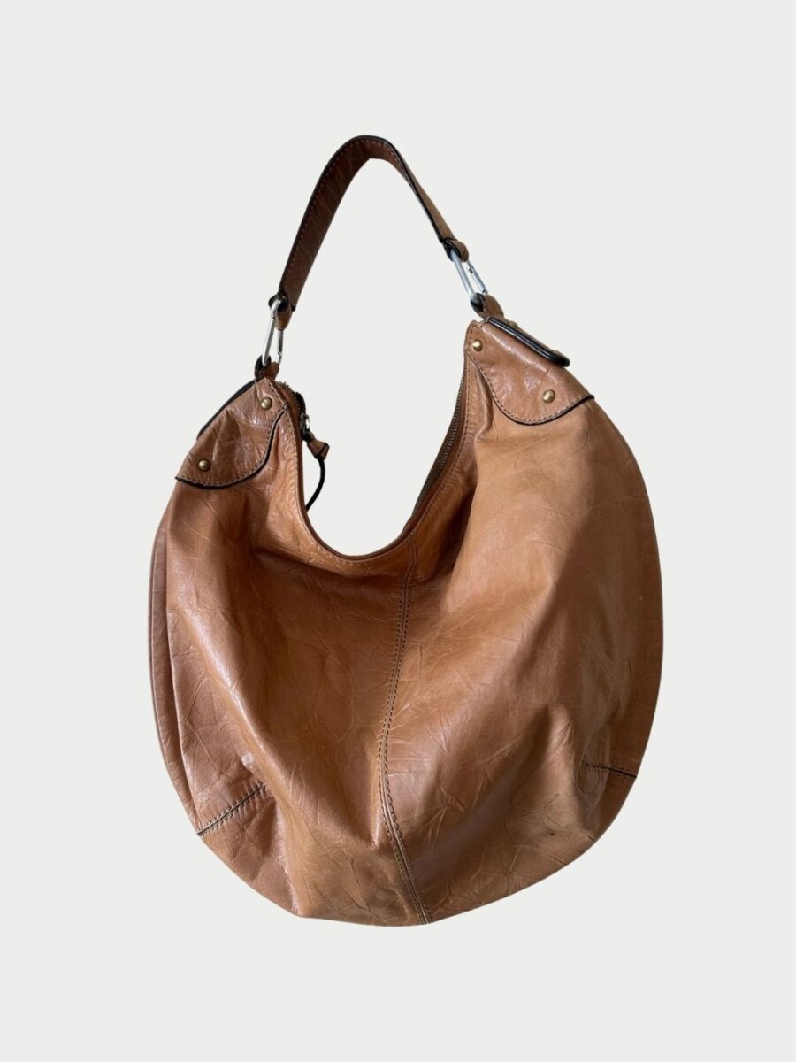 Brown Leather Shoulder Bag
