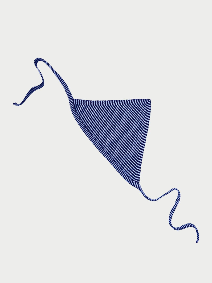Striped Triangle Head Scarf